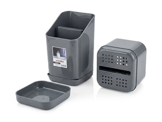 Galda piederumu turētājs Emhouse, ar paplāti, dažādas krāsas