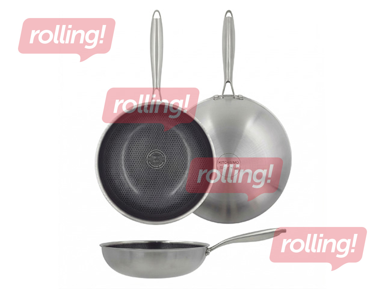 Panna Kitchisimo WOK, nerūsējoša tērauda, Ø28cm