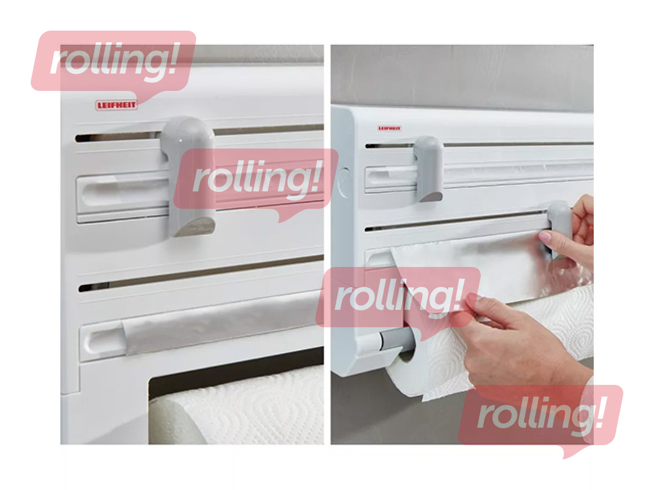 Turētājs Leifheit Parat, papīram, folijai un plēvei, 38.5x7x26.5cm