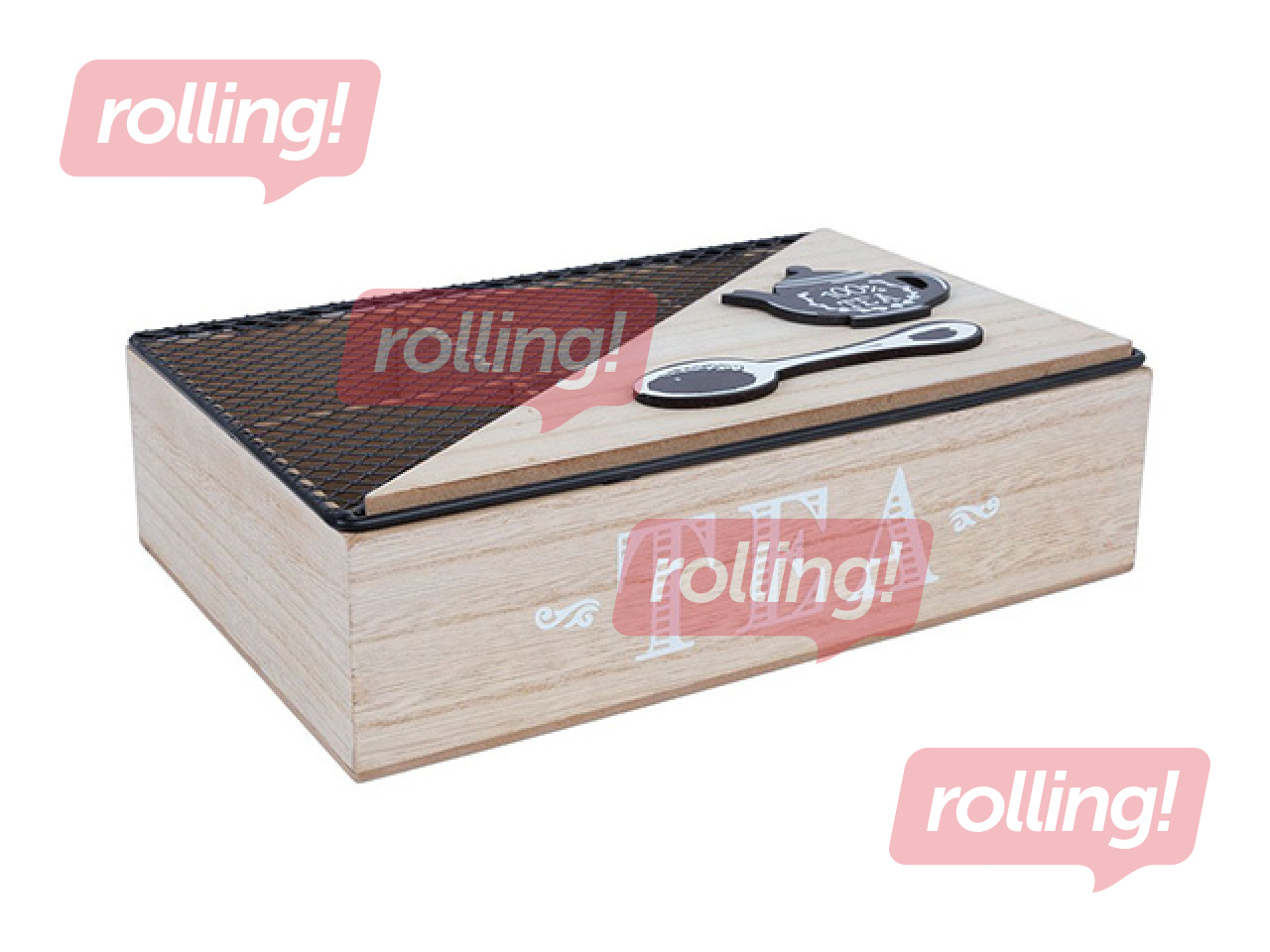 Tējas kaste Hazel, bēša, 24×16×7cm