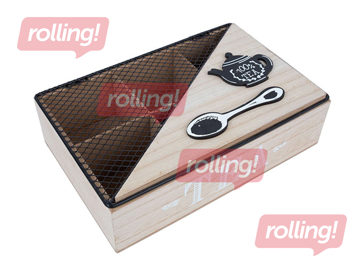 Tējas kaste Hazel, bēša, 24×16×7cm