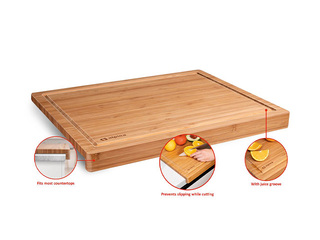 Virtuves dēlītis, bambusa, 45×35×3.6cm