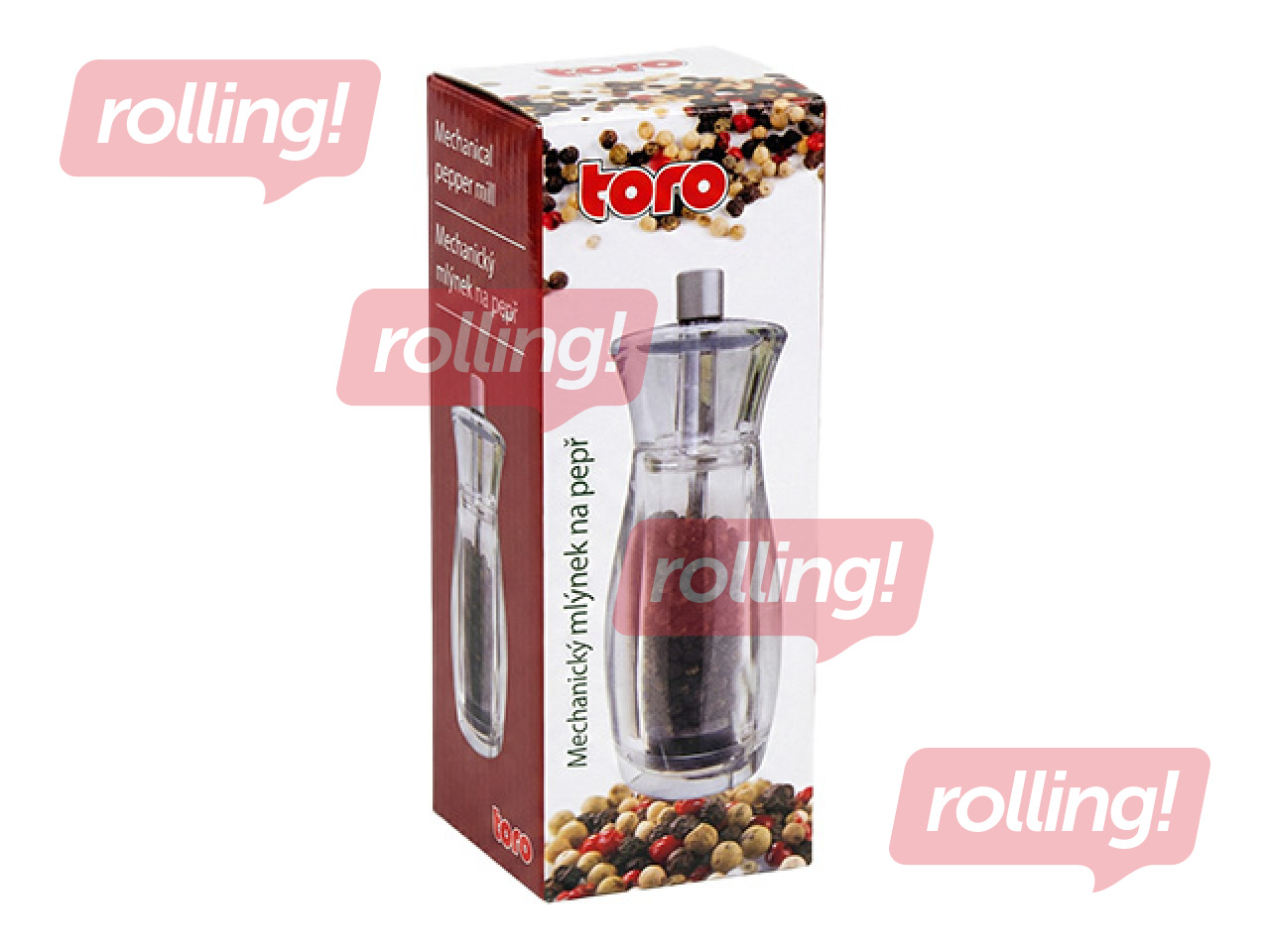 Pepper mill Toro, plastic, metal, 14cm