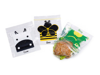 Storage bags Paclan, sandwich, resealable, assorted colours, 16×17cm, 42pcs