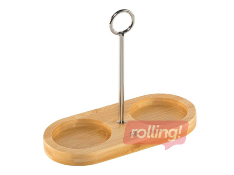 Tray Peugeot Linea, for salt and pepper mills, bamboo