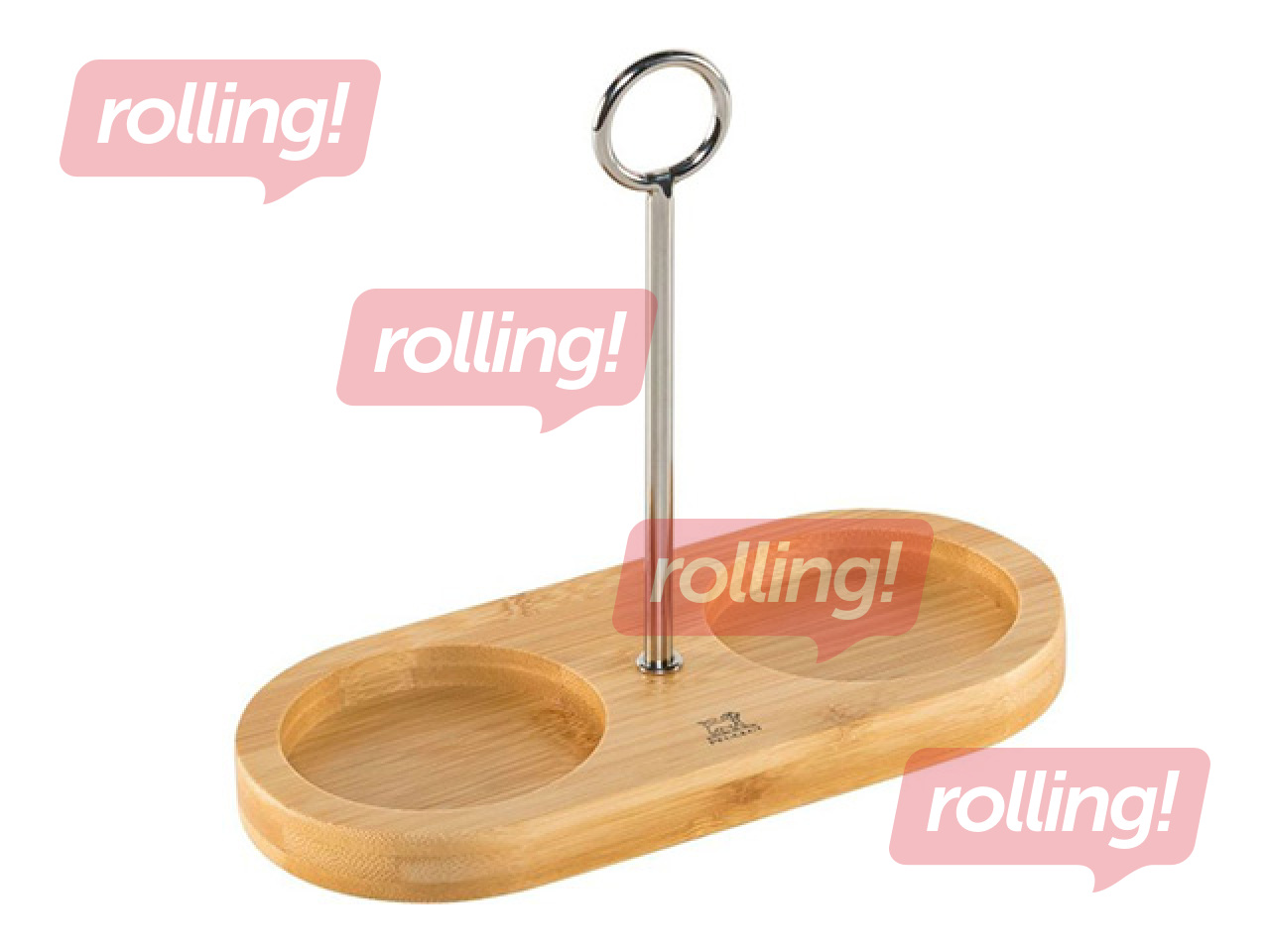 Tray Peugeot Linea, for salt and pepper mills, bamboo