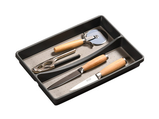 Söögiriistade organiseerija Kesper, must, 32.5x23x4.5cm