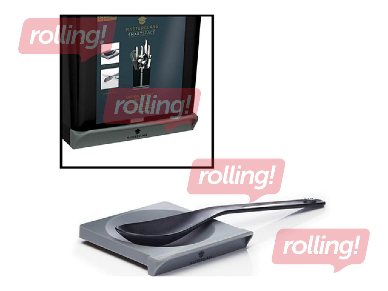 Galda piederumu turētājs Masterclass Smart Space, melns, 15x14x20.5cm