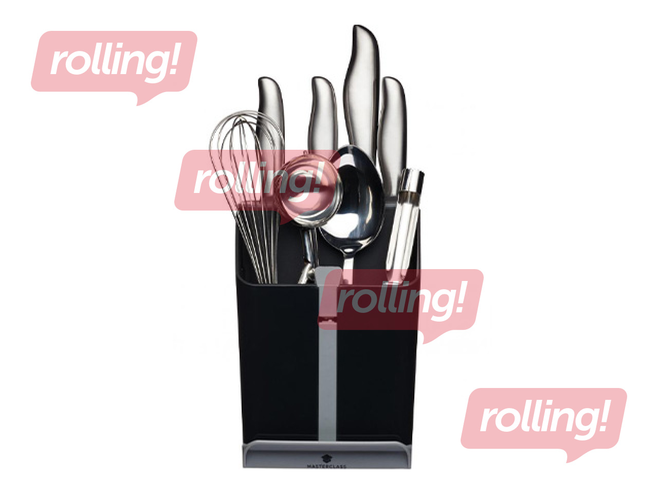 Galda piederumu turētājs Masterclass Smart Space, melns, 15x14x20.5cm