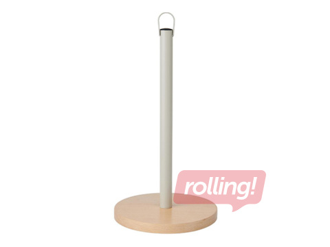 Kitchen roll holder Kitchen Craft Idilica, beech, metal, 31.5cm
