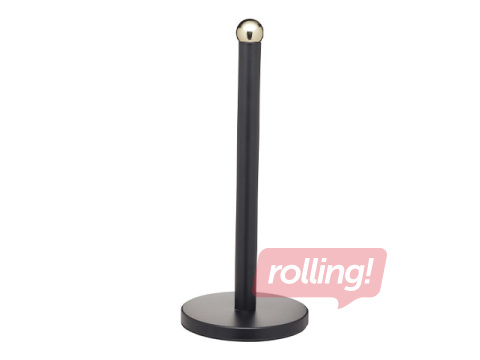 Virtuves dvieļu turētājs Masterclass, melns, nerūsējoša tērauda, Ø15x36cm