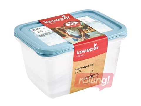 Uzglabāšanas trauki Keeeper Mia Magic Ice, 2l, 2 gab.
