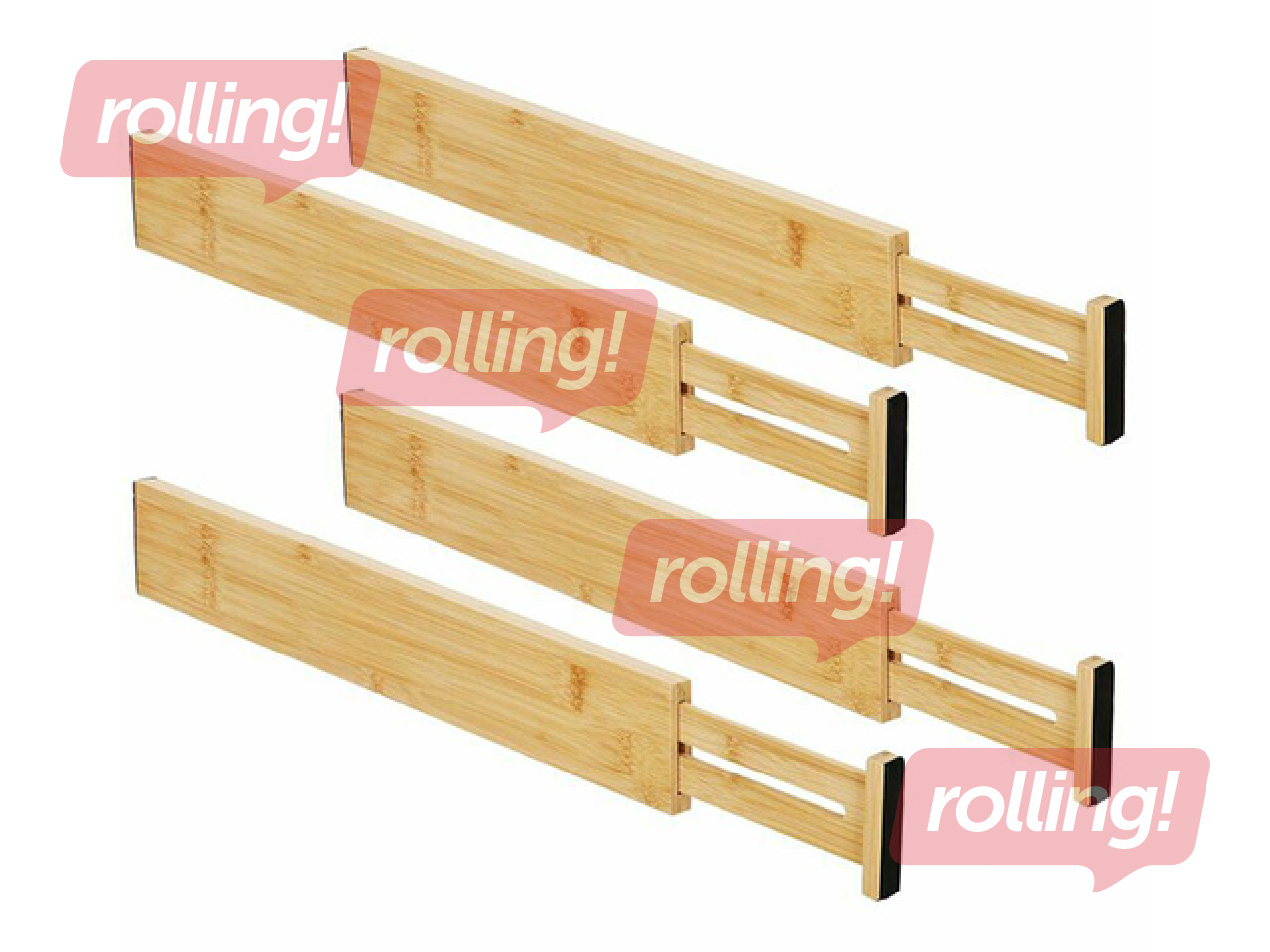 Sahtlijaoturid Springos, bambus, 4tk