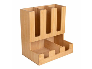 Органайзер для кофейных принадлежностей, с 5 отделениями, бамбук, 34.5x23.3x36.8см