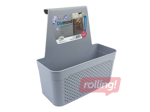 Organizators Hobby Life Diamond, uzkarināms, pelēks, 23.9x9.8x24cm