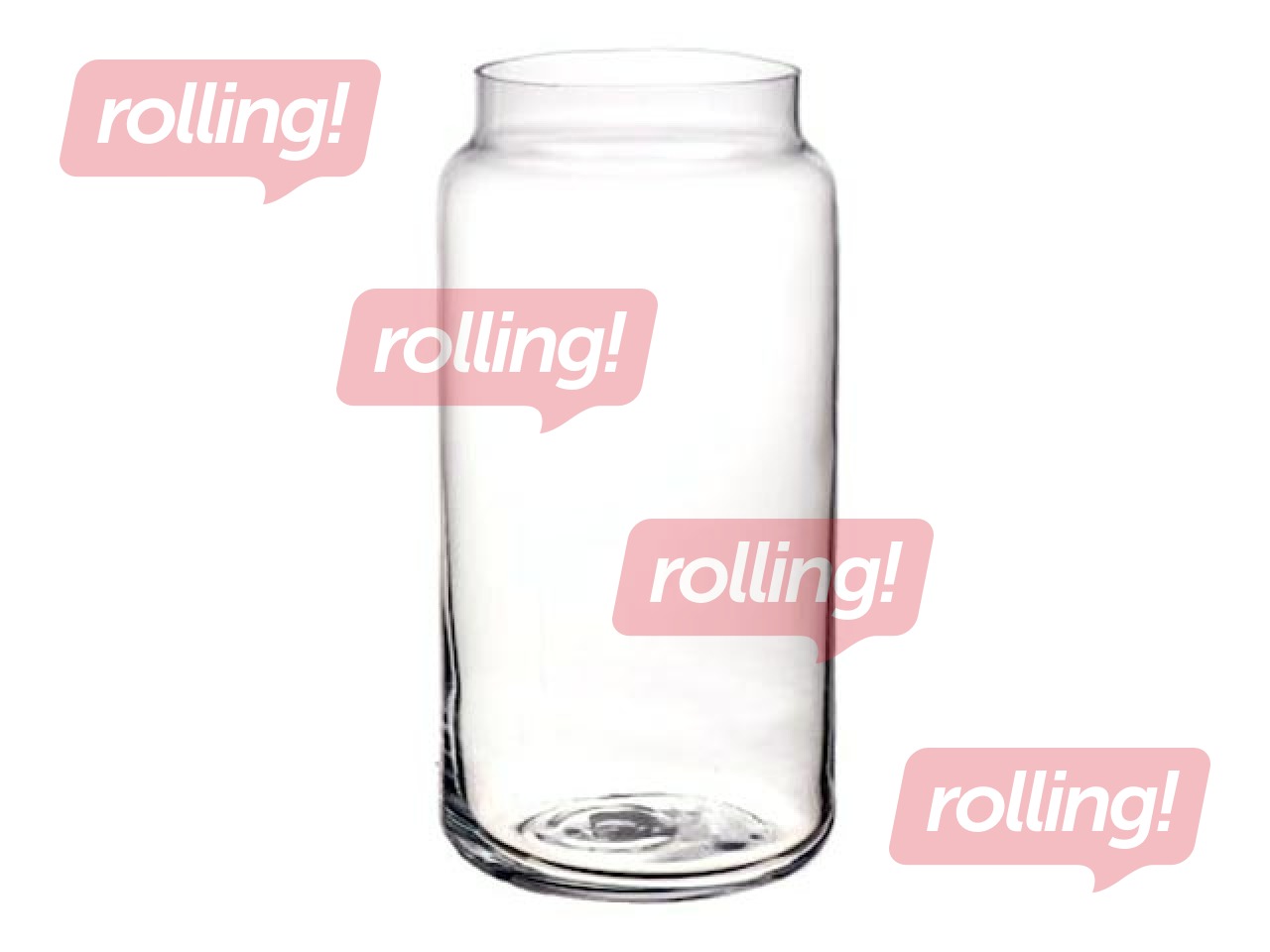 Vāze stikla Alida  Ø10, h-20cm, caurspīdīgs