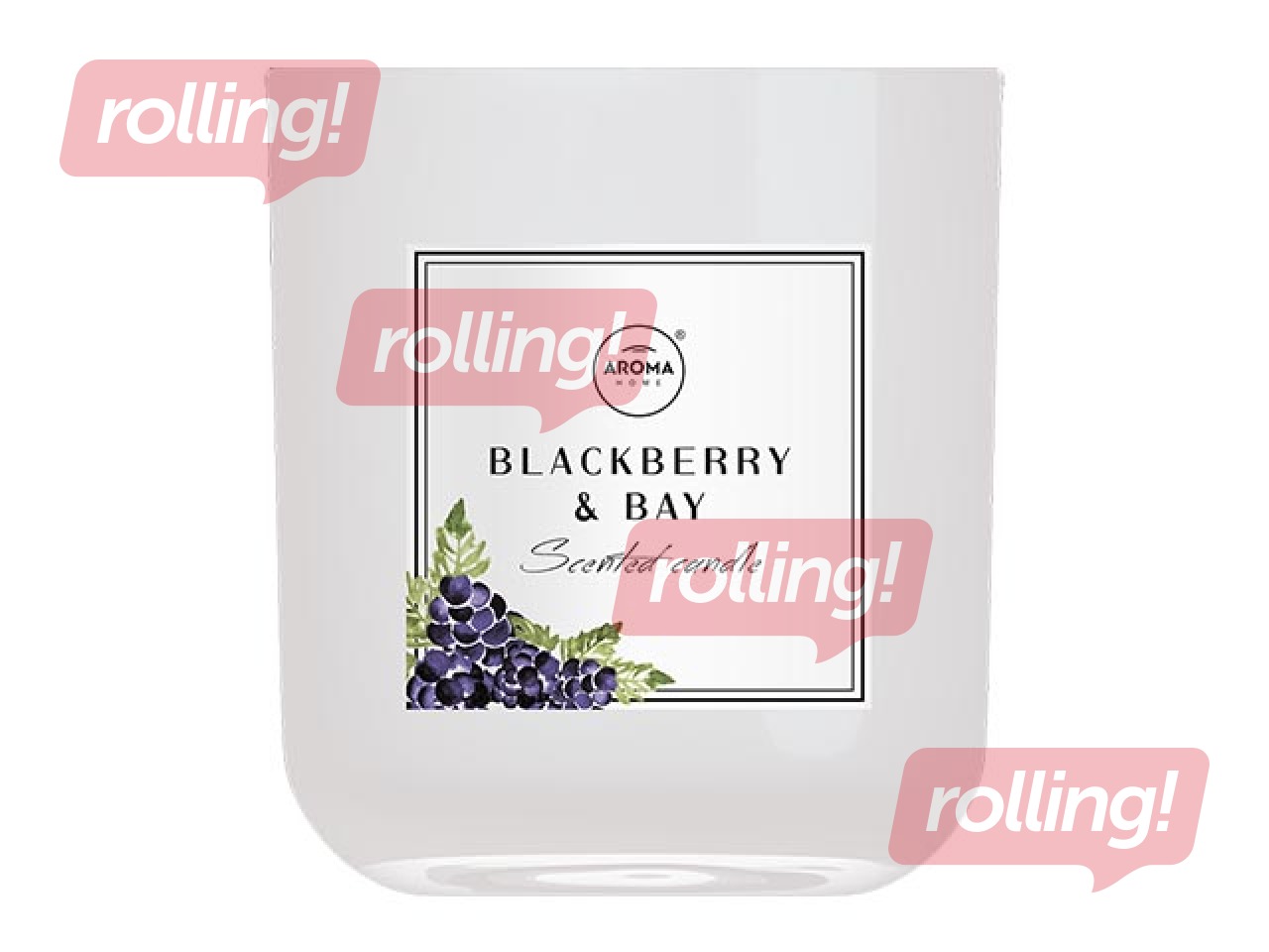 Aromātiskā svece Aroma, PERFUME, Blackberry & Bay, 150g