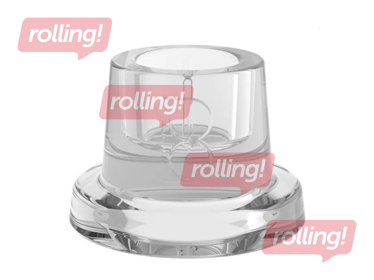 Svečturis Bolsius, stikls, caurspīdīgs, Ø5.8×6.2cm