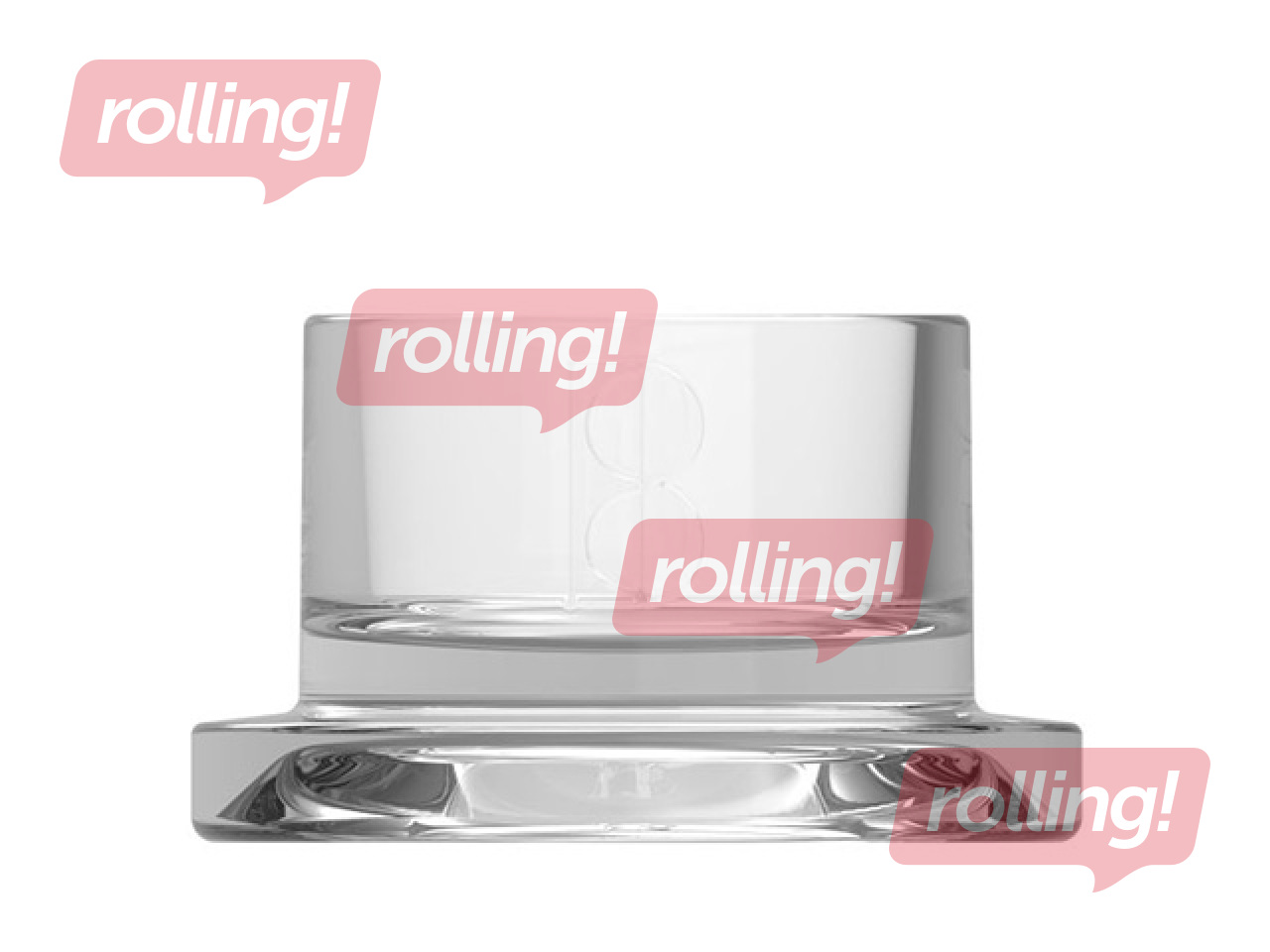 Candle Holder Bolsius for Tealights, Glass, Transparent, Ø7.1×4.2cm