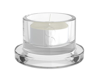 Candle Holder Bolsius for Tealights, Glass, Transparent, Ø7.1×4.2cm