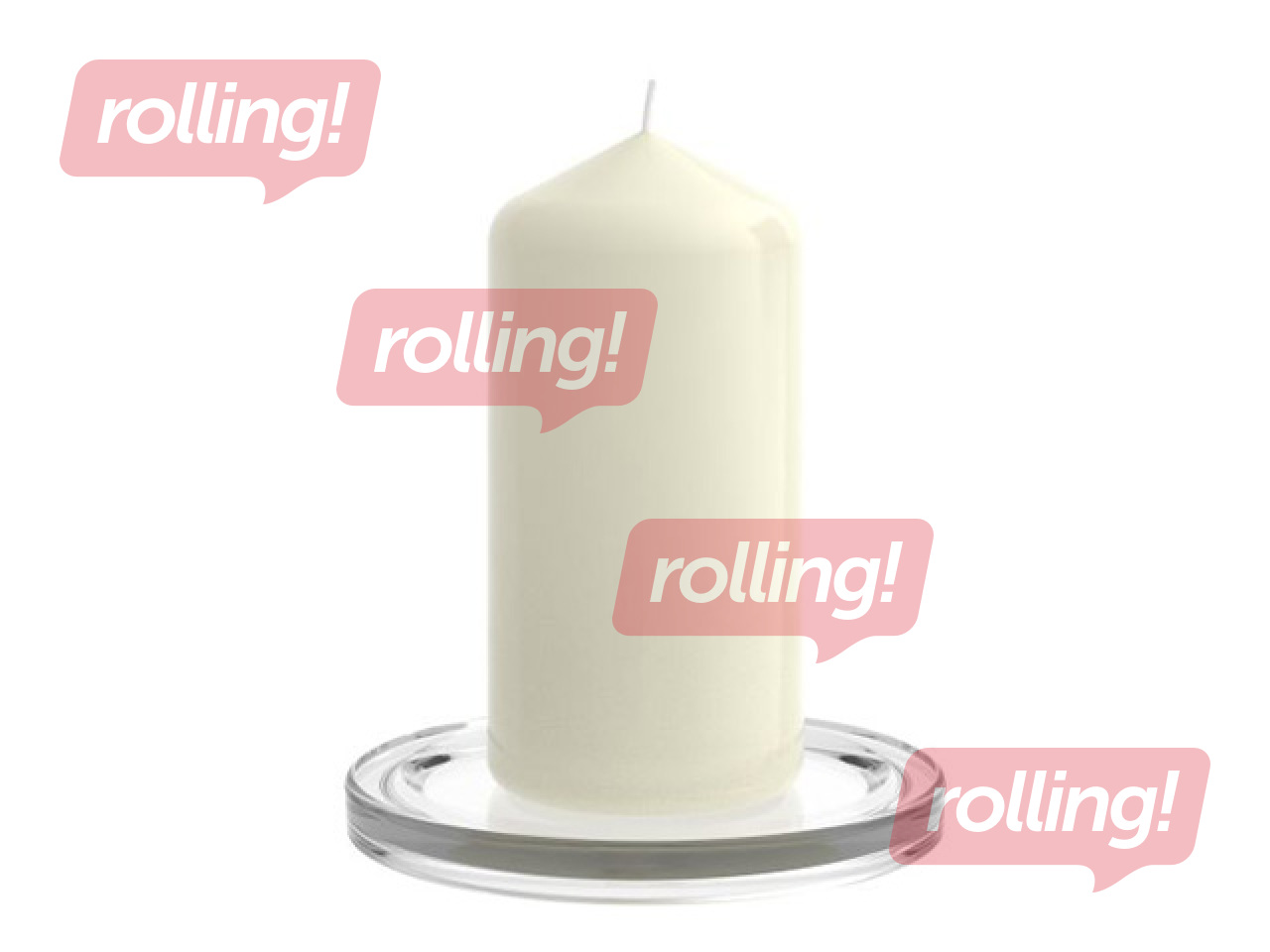 Svečturis-šķīvis Bolsius, stikls, caurspīdīgs, Ø11cm