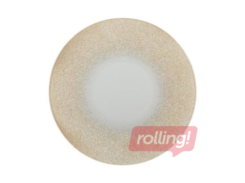 Декоративное блюдо-подсвечник 4 Living, стекло с золотыми блёстками, Ø20см