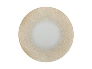 Dekoratīvs paliktnis-svečturis 4 Living, stikls ar zelta spīdumiem, Ø20cm