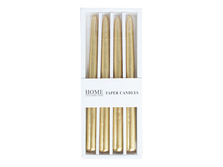 Candle Carola, Golden Pearl, 25cm, 4 pcs