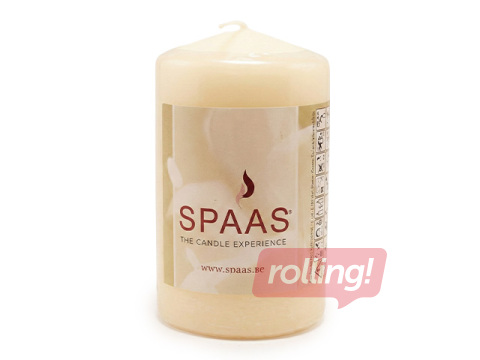 Küünal, silinder, kreemikas, 8x20cm