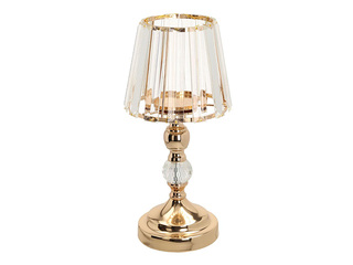 Подсвечник Laudre, стекло, металл, Ø12×30cm