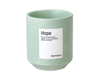 Свеча Provence Hope, в керамическом стакане, сирень и гиацинт, зелёная, Ø7×8см