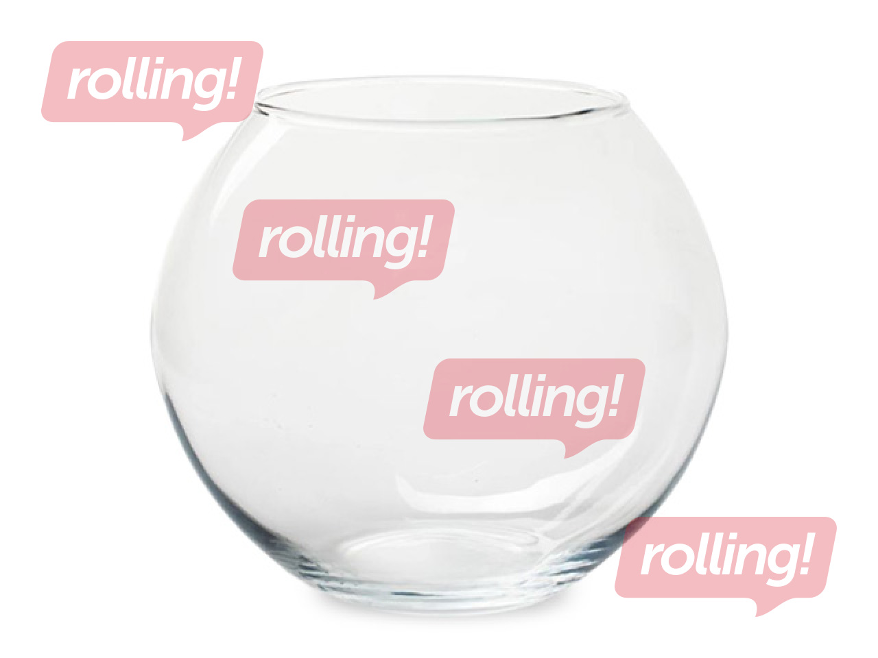 Vāze Duif Rondo, stikla, Ø19x15cm