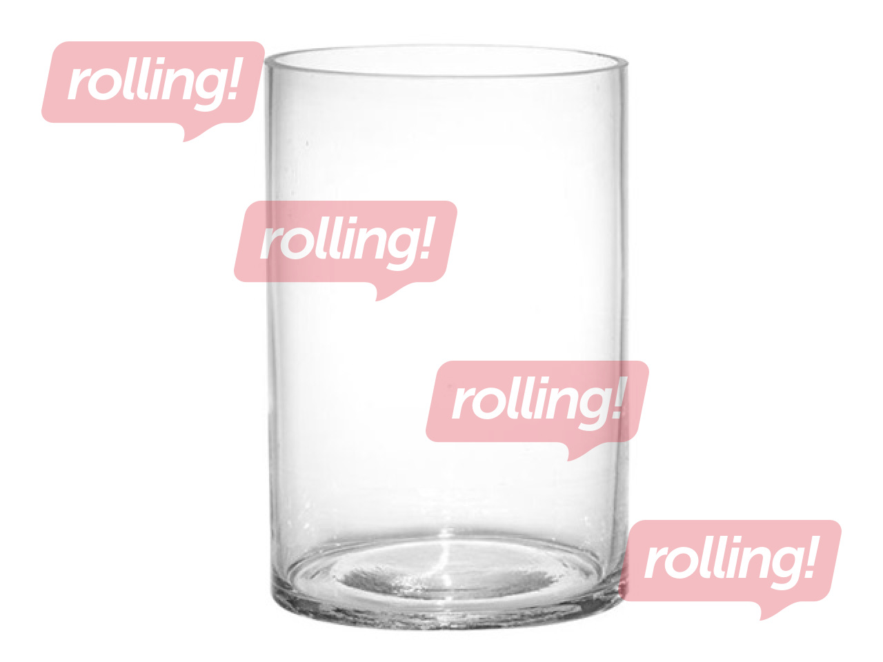 Vase 4Living, glass, Ø12x18cm