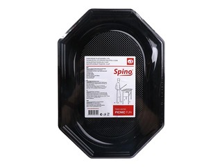 Trays SPINO, plastic, 35 x 25cm 3 pcs., black