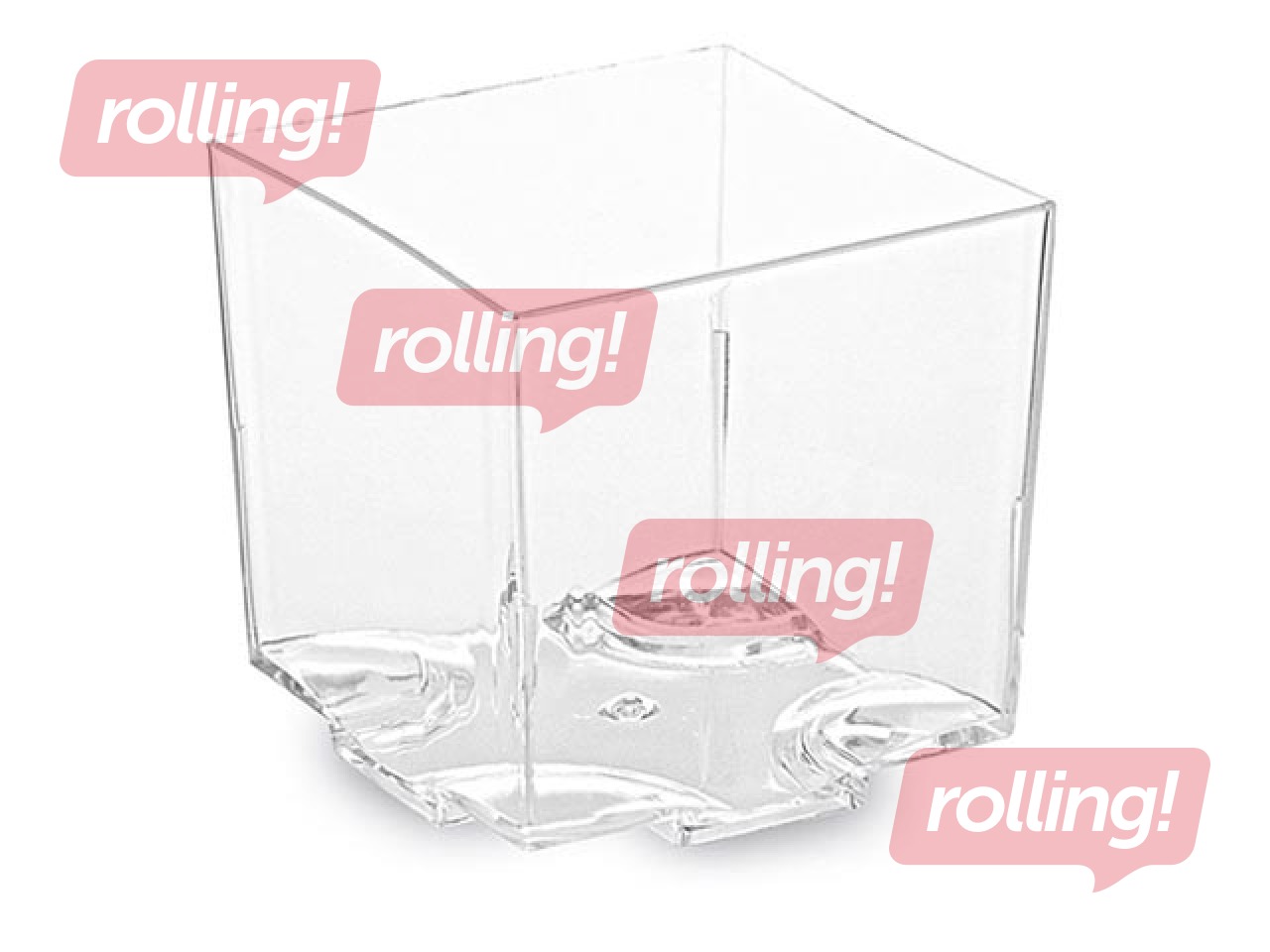 Trauki uzkodām, 4.4x4.4 cm, h-4.3 cm, plastmasas, 20 gab.