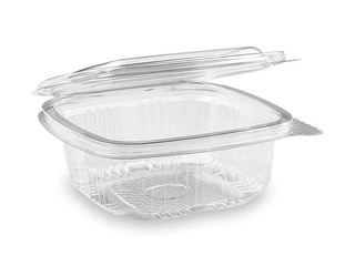 Kārbas ar vākiem, plastmasa, 250ml, 50 gab.