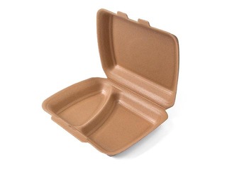 Boxes with lids, 2 sections, 24 x 20.7 x 7.5 cm, 125 pcs.