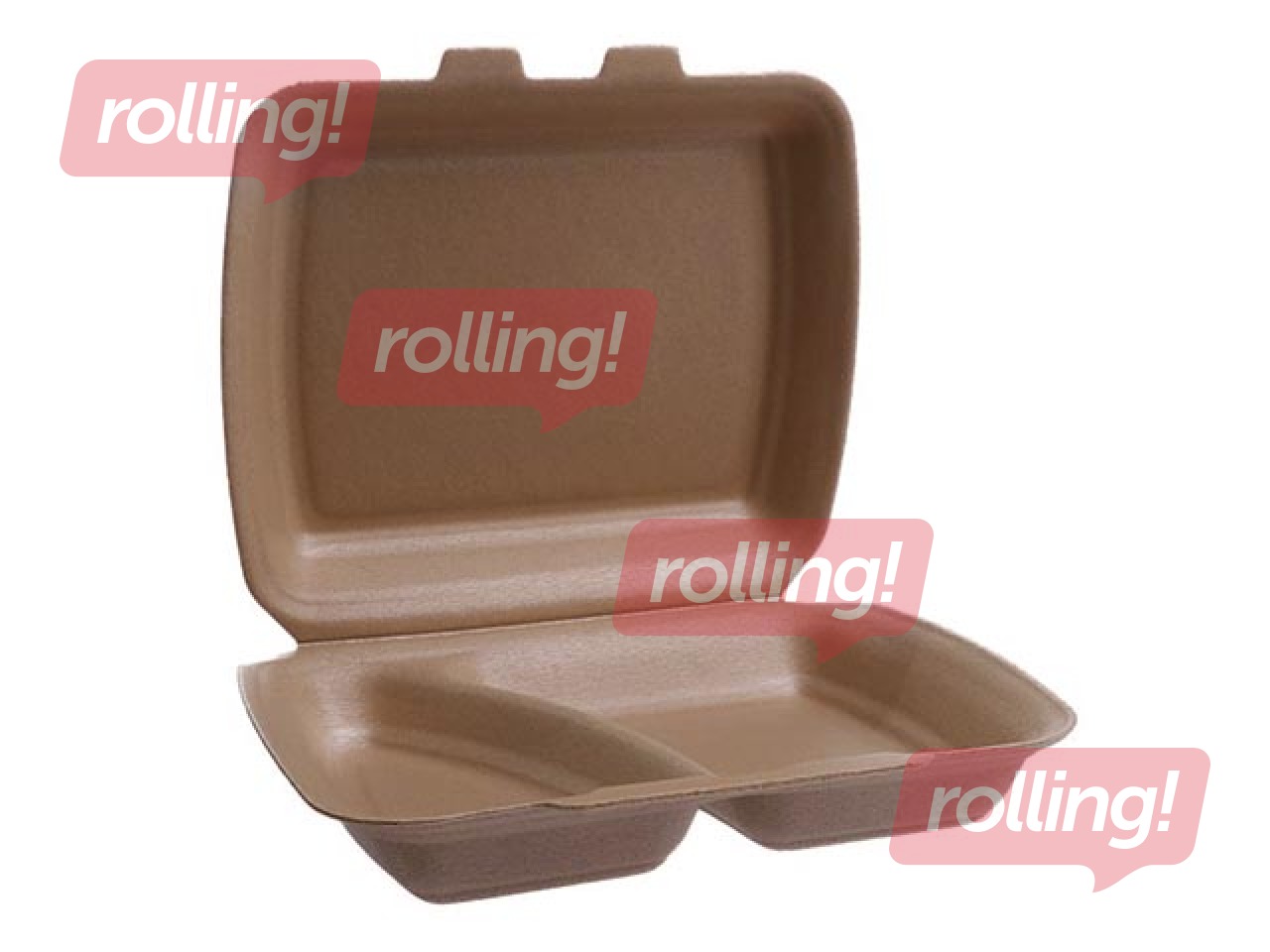 Коробки с крышками, 2 секции, 24 х 20,7 х 7,5 см, 125 шт.