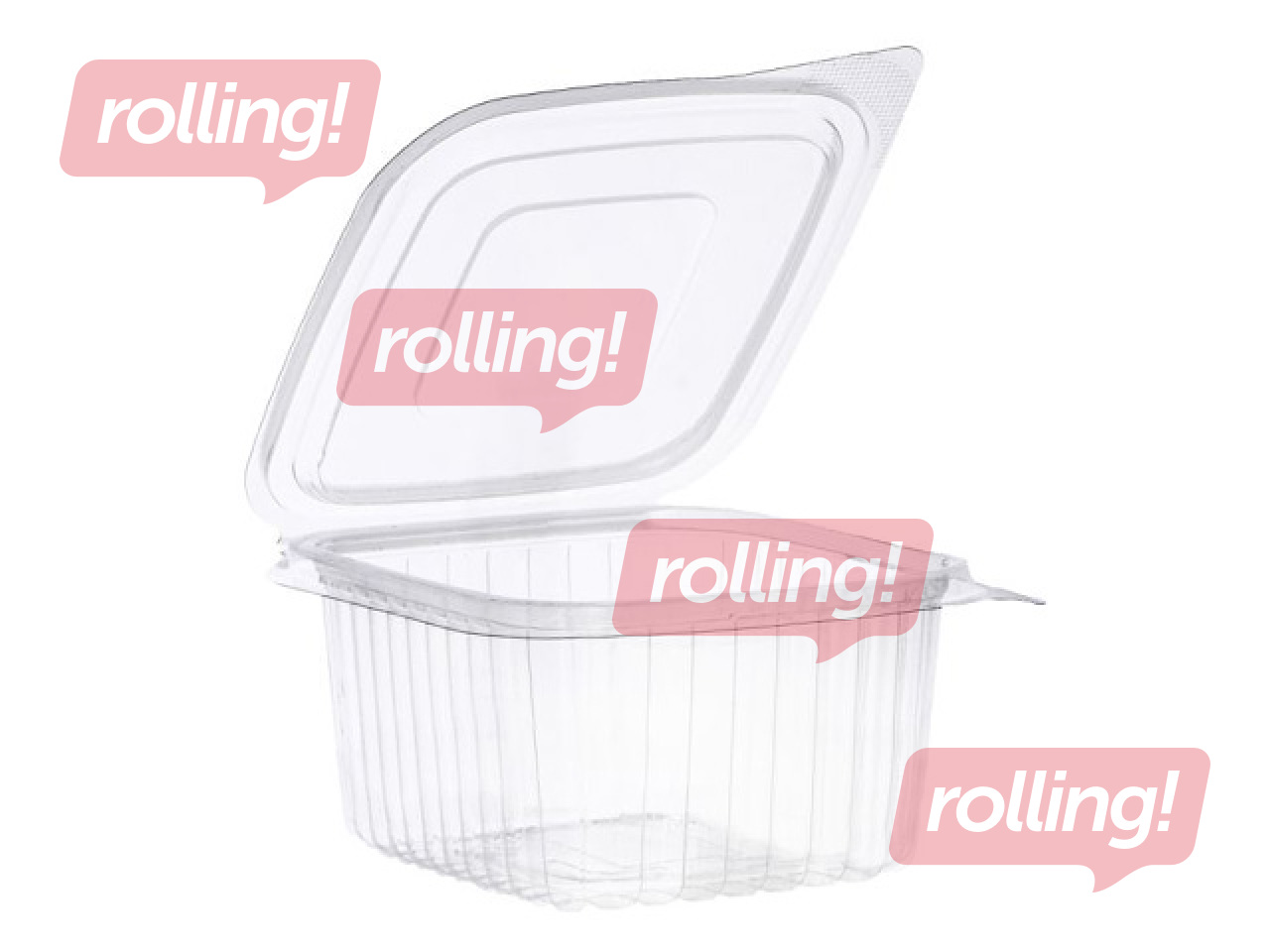 Контейнеры с крышками, пластиковые, 500мл, 100 шт.