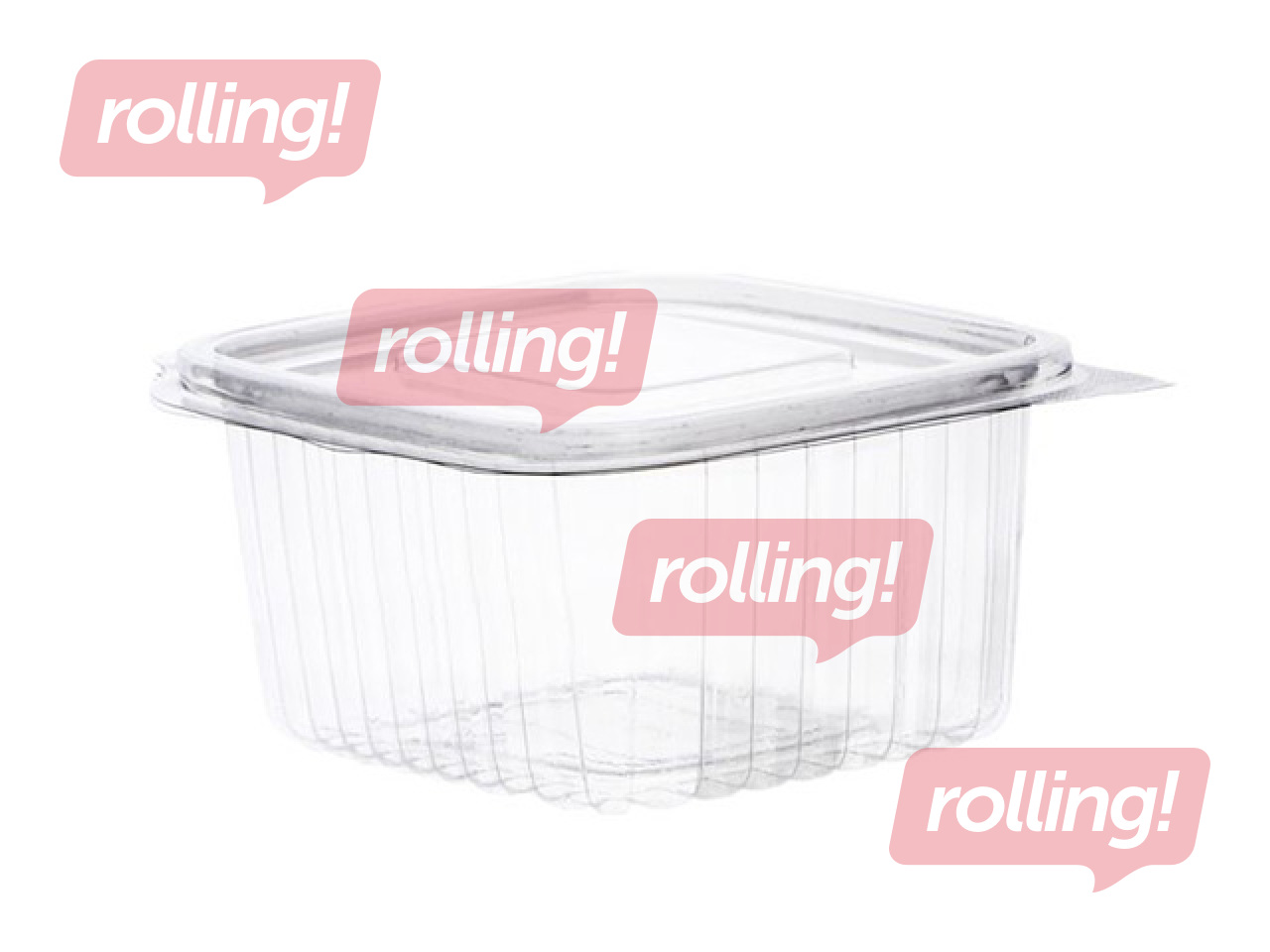 Контейнеры с крышками, пластиковые, 500мл, 100 шт.