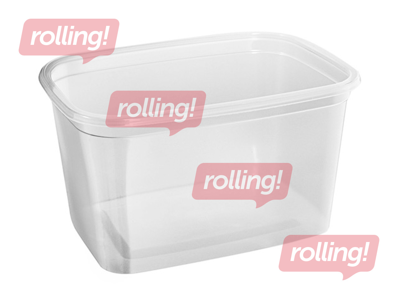 Kārbas bez vākiem, plastmasa, 750ml, 500 gab.