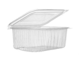 Kārbas ar vākiem, plastmasa, 1000ml, 100 gab.