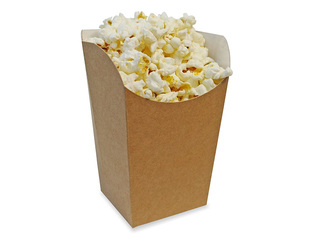 Trauki Snack Cup, papīra, brūni, 84x84x125mm, 100 gab.