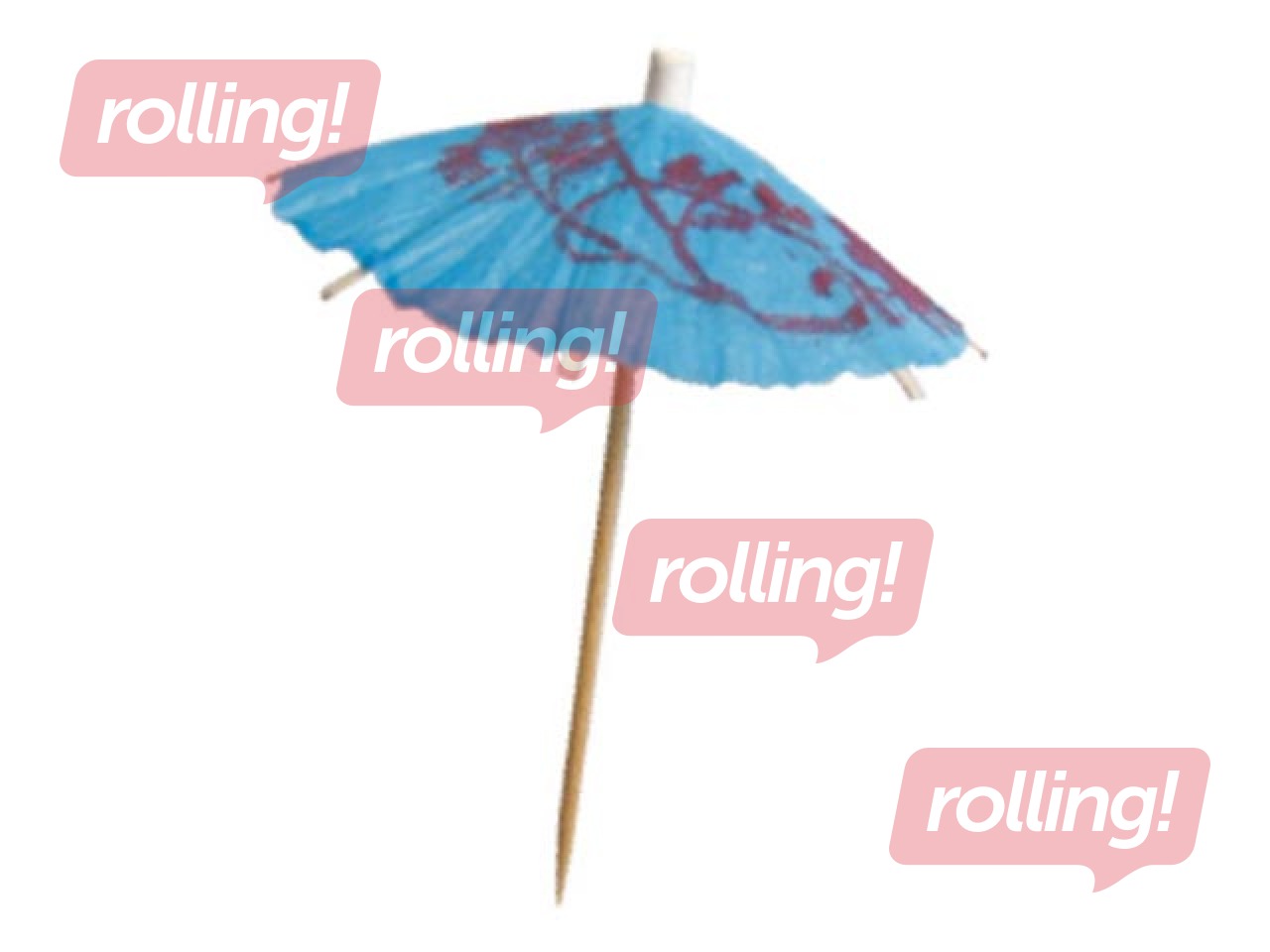 Dekorirbulīši lietussardziņi, h-10 cm, 144 gab.