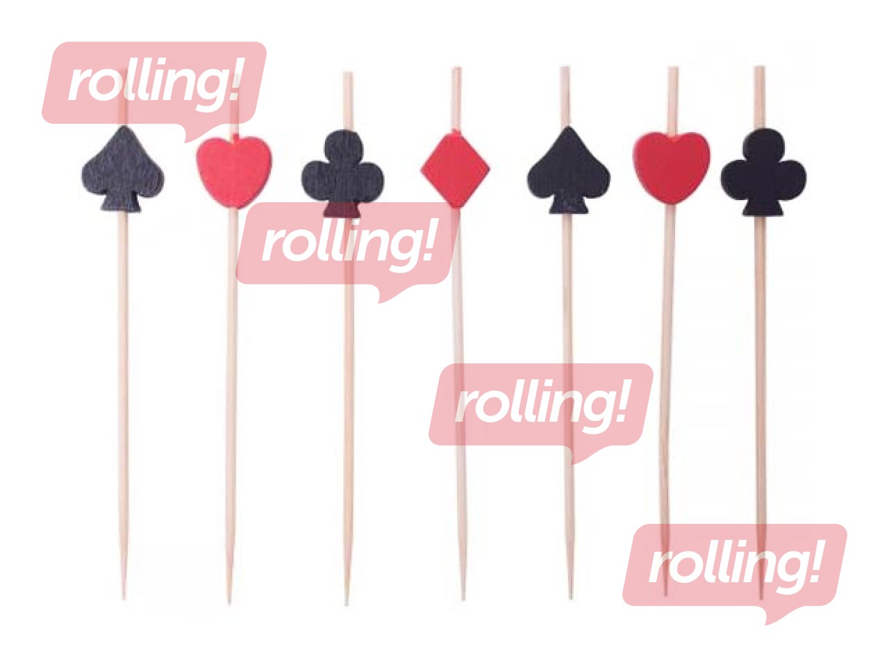 Iesmiņi SKAT, 9 cm, melni un sarkani, 100 gab.