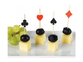 Vardad SKAT, 9 cm, must ja punane, 100 tk