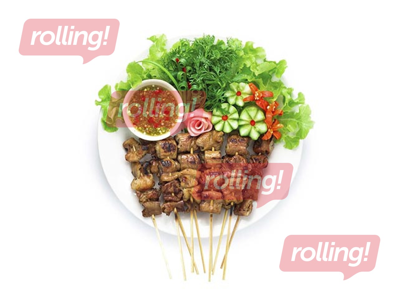 Skewers, bamboo, 3mm x 30cm, 200 pcs.