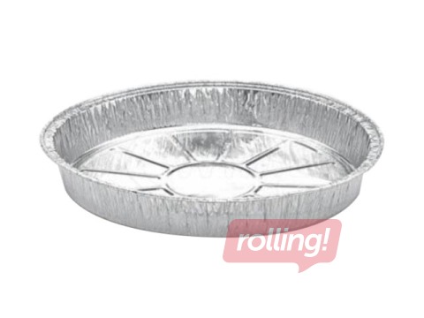 Aluminum container Ø21.4 cm, h2.3 cm