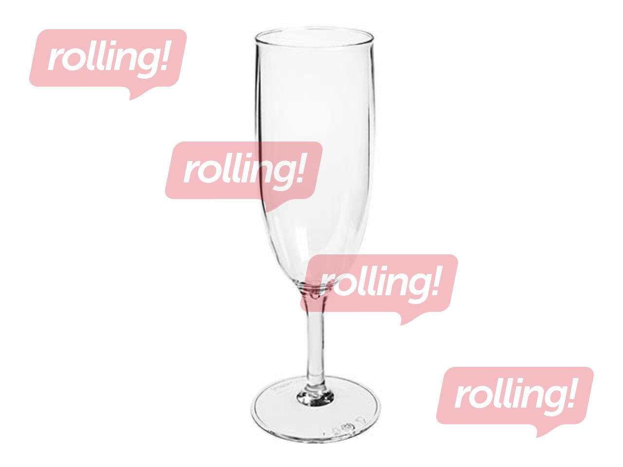 Champagne glass SAN 170ml, transparent