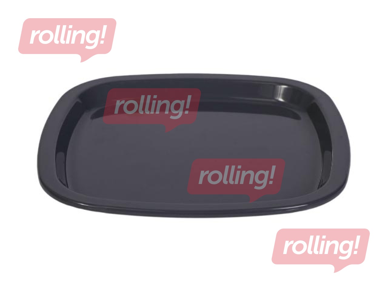 Plate SAN 184x184mm, gray